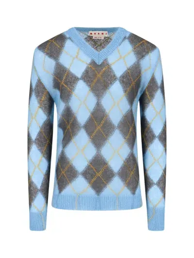 Marni Sweaters In Blue