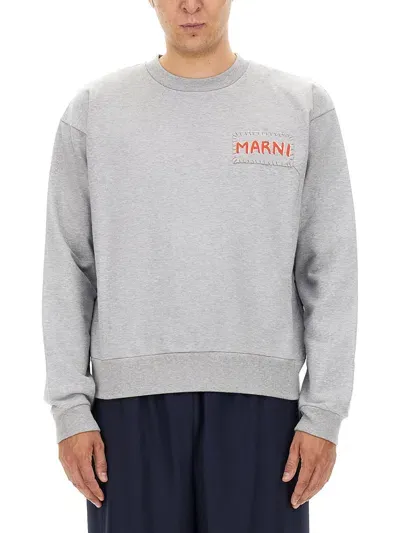 Marni Sweatshirt With Logo In 00n15