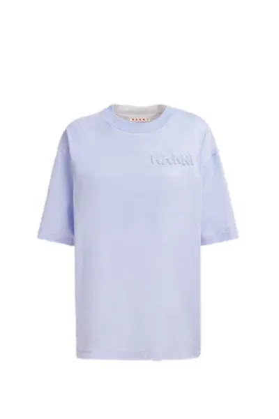 Marni T-shirt In Clear Blue