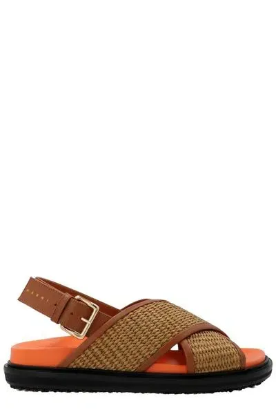 Marni Fussbett Sandals In Brown