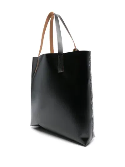 Marni Tribeca Tote With  30th Anniversary Print In Black