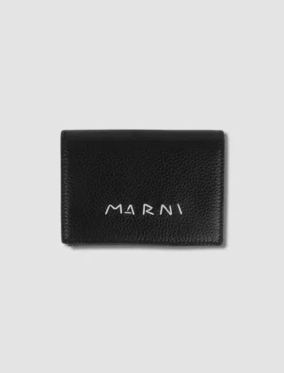 Marni Trifold Wallet In Black