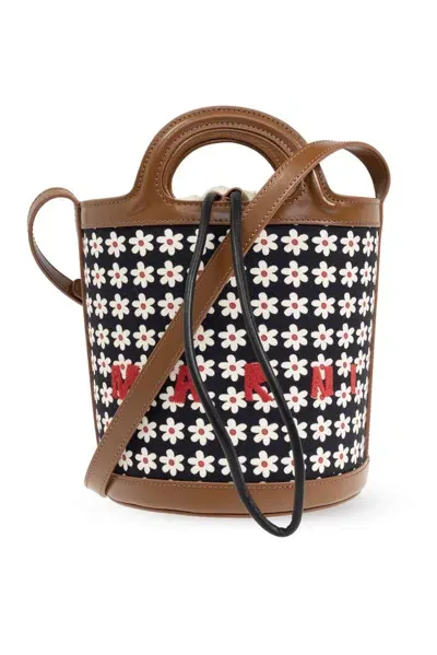 Marni Tropicalia Bucket Small Tote Bag In Assorted