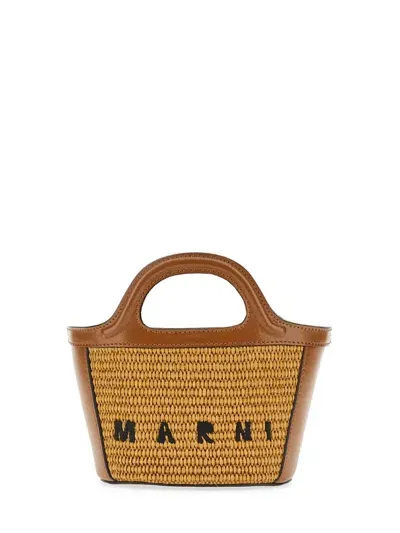 Marni Tropicalia Micro Bag In Beige