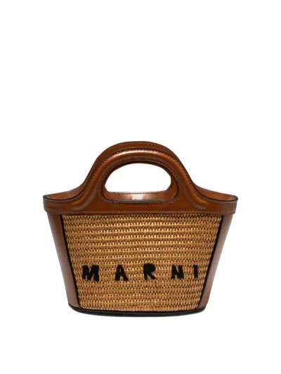 Marni Women's Tropicalia Micro Handbag In Brown