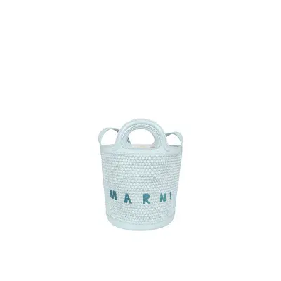 Marni Tropicalia Mini Bucket In Blue