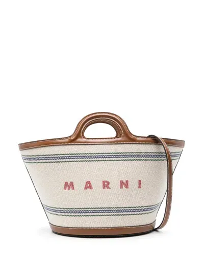 Marni Naturmoka Cesto Handbag For Women In Beige