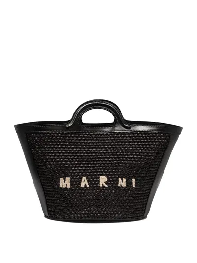 Marni Tropicalia Small Handbags In Black