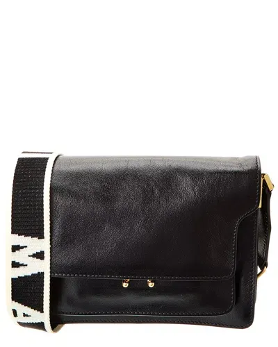 Marni Medium Black Trunk Crossbody Bag