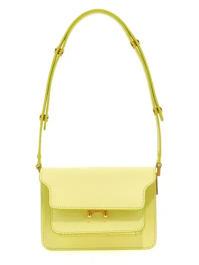 Marni 'trunk' Mini Shoulder Bag In Yellow