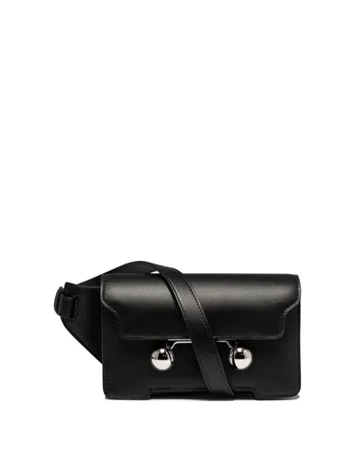 Marni Black Leather Trunkaroo Crossbody Bag