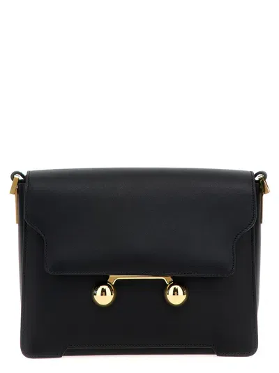 Marni Trunkaroo Medium Shoulder Bag In Black