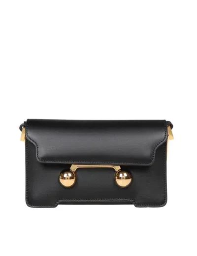 Marni Trunkaroo Mini Shoulder Bag In Black Leather