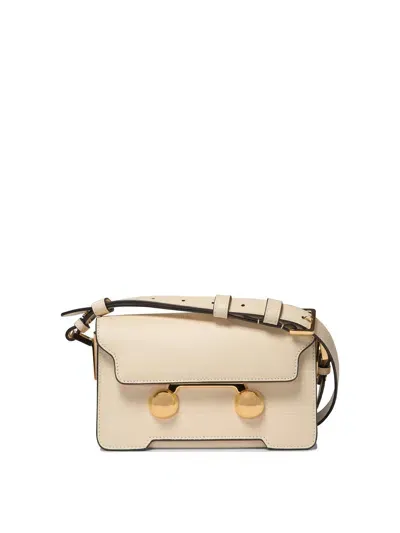 Marni Trunkaroo Mini Shoulder Bags In White