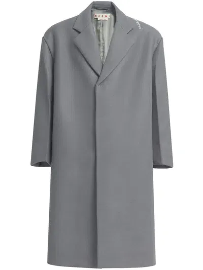 Marni Virgin Wool Coat In Grey