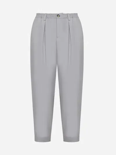 Marni Virgin Wool Trousers In Grey