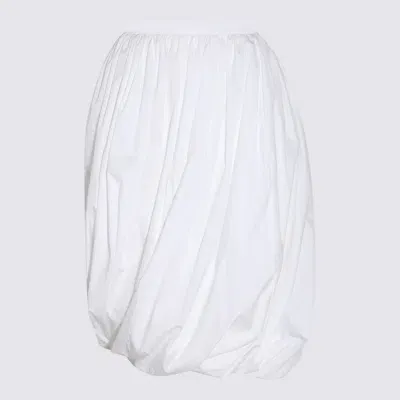 Marni White Cotton Skirt