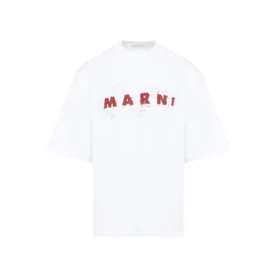 Marni White Cotton T-shirt