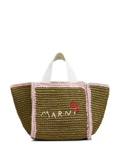 Marni Woven Tote Bag In Zo828