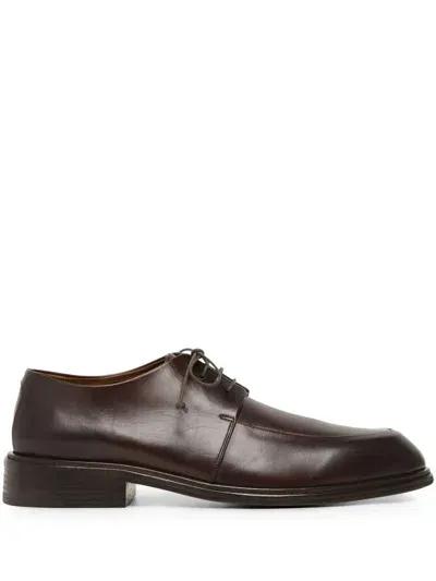 Marsèll Almond-toe Leather Derby Shoes In Brown