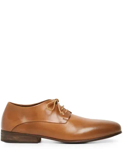 Marsèll Almond-toe Leather Derby Shoes In Brown