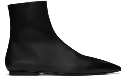 Marsèll Black Ago Boots In 666 Black