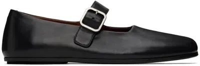 Marsèll Appiedi Leather Mary Jane Loafers In 黑色