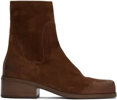 Marsèll Cassello Suede Boots In Beige