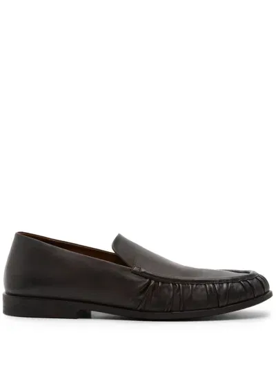 Marsèll Leather Loafers In Schwarz