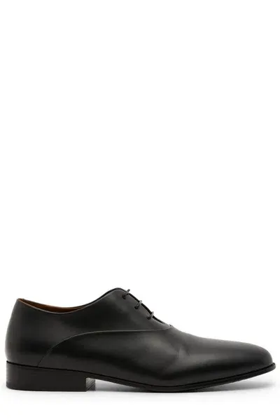 Marsèll Laced Leather Oxford Shoes In Black