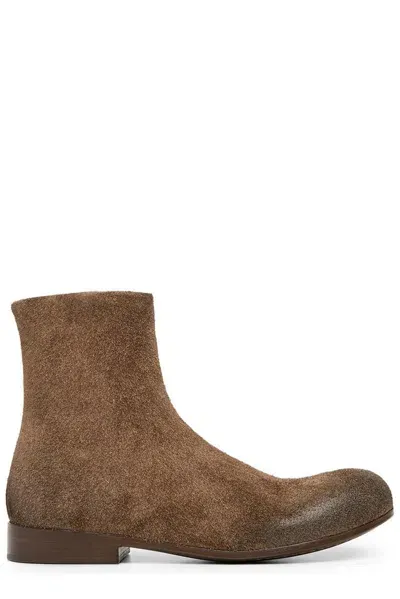 Marsèll Suede Ankle Boots In Brown