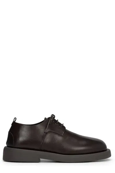 Marsèll Gommello Leather Derby Shoes In Brown