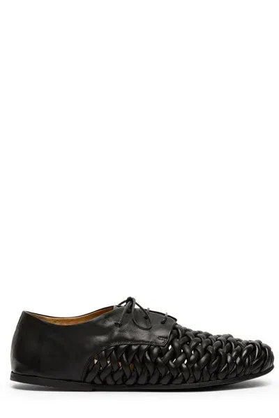 Marsèll Steccoblocco Leather Derby Shoes In Black