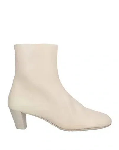 Marsèll Woman Ankle Boots Ivory Size 8.5 Leather In White