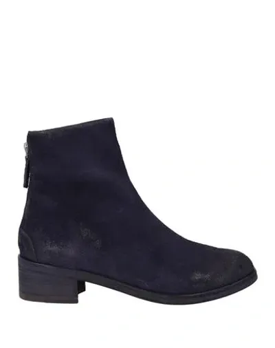 Marsèll Rear Zip Ankle Boots In Purple