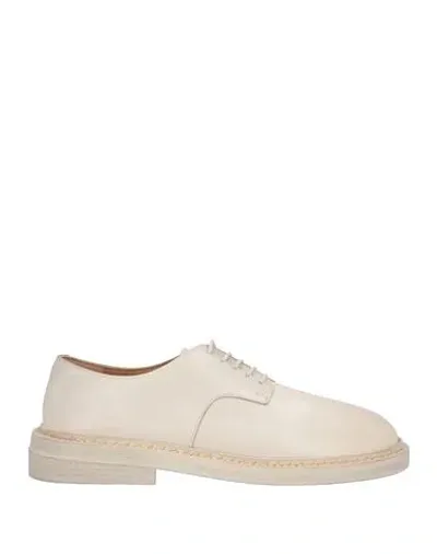 Marsèll Woman Lace-up Shoes Ivory Size 11 Calfskin In White