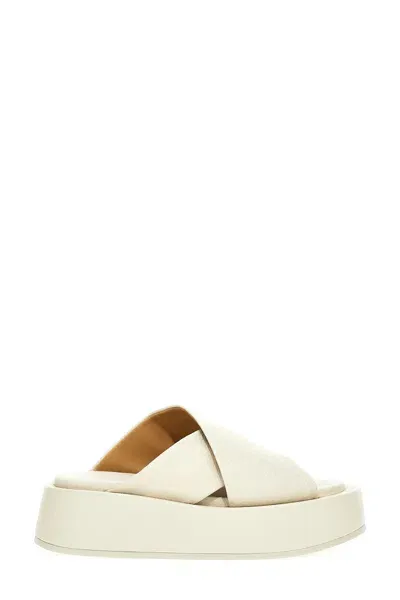 Marsèll Flat Slides In White