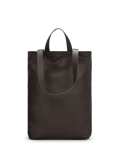 Marsèll Sporta Leather Tote Bag In 褐色