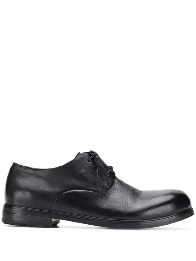 Marsèll Textured Lace-up Derby Shoes In Black