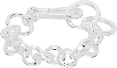 Martine Ali Silver Rolo Hardware Bracelet