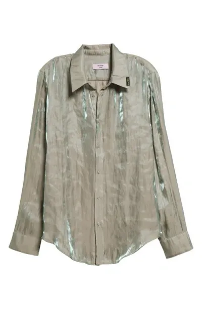 Martine Rose Beige Classic Shirt In Green