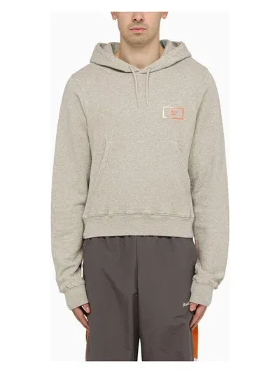 Martine Rose Melange Grey Cotton Sweatshirt