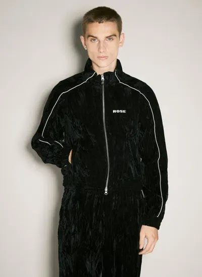 Martine Rose Shrunken Track Jacket In Black