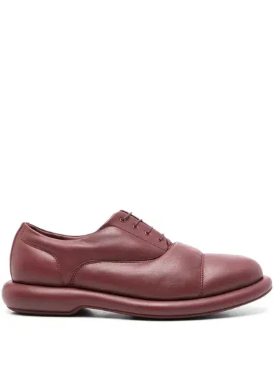 Martine Rose Burgundy Clarks Edition Down Oxfords In Red