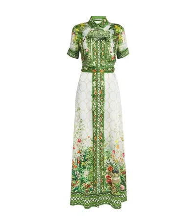 Mary Katrantzou Como Maxi Dress In Green