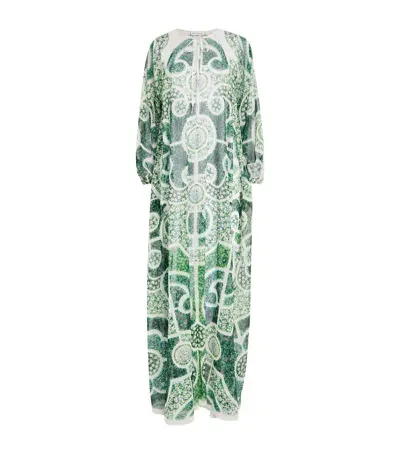 Mary Katrantzou Green Topiary Kaftan