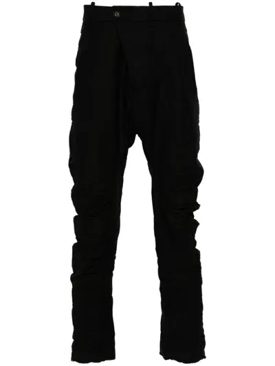 Masnada Distressed-effect Trousers In Black