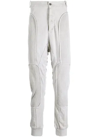 Masnada Panelled Drop-crotch Cotton Trousers In Grey