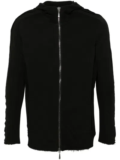 Masnada Raw-cut Hoodie In Black