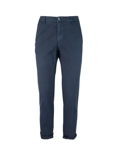 Mason's Pantalone Milano Blu In Misto Cotone In 309